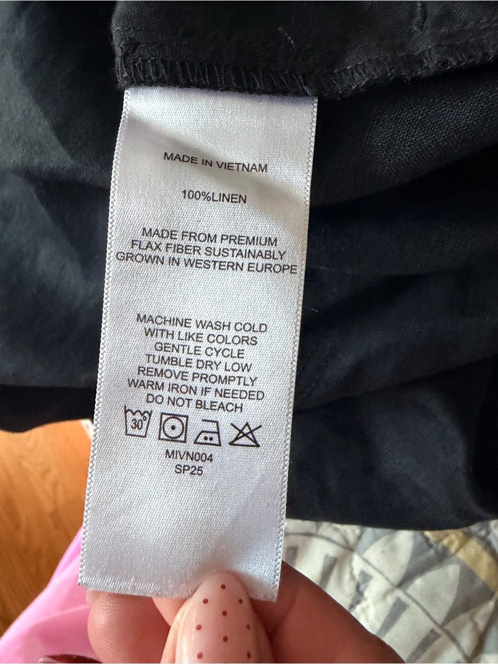 Quince 100% European Black Linen Maxi Skirt, Small - Picture 11 of 12